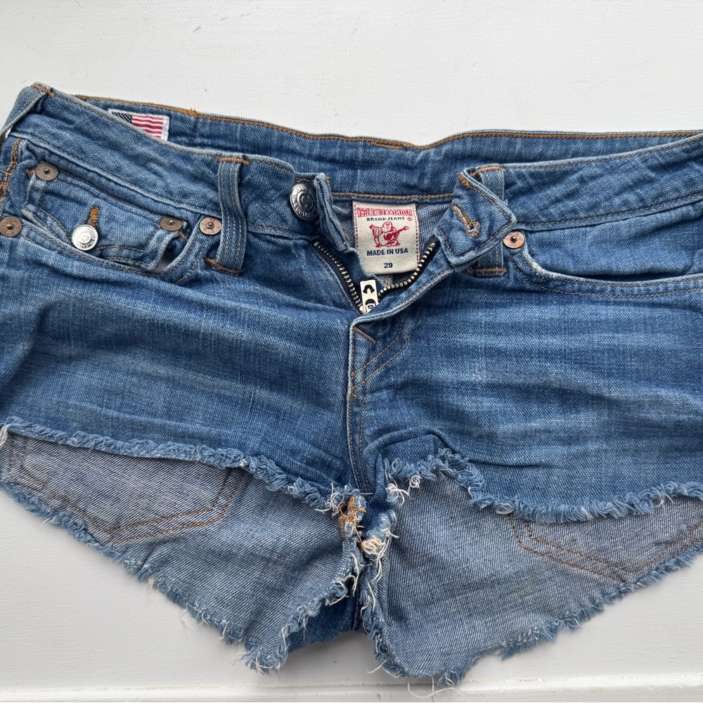 True Religion Denim Blue Women's Shorts